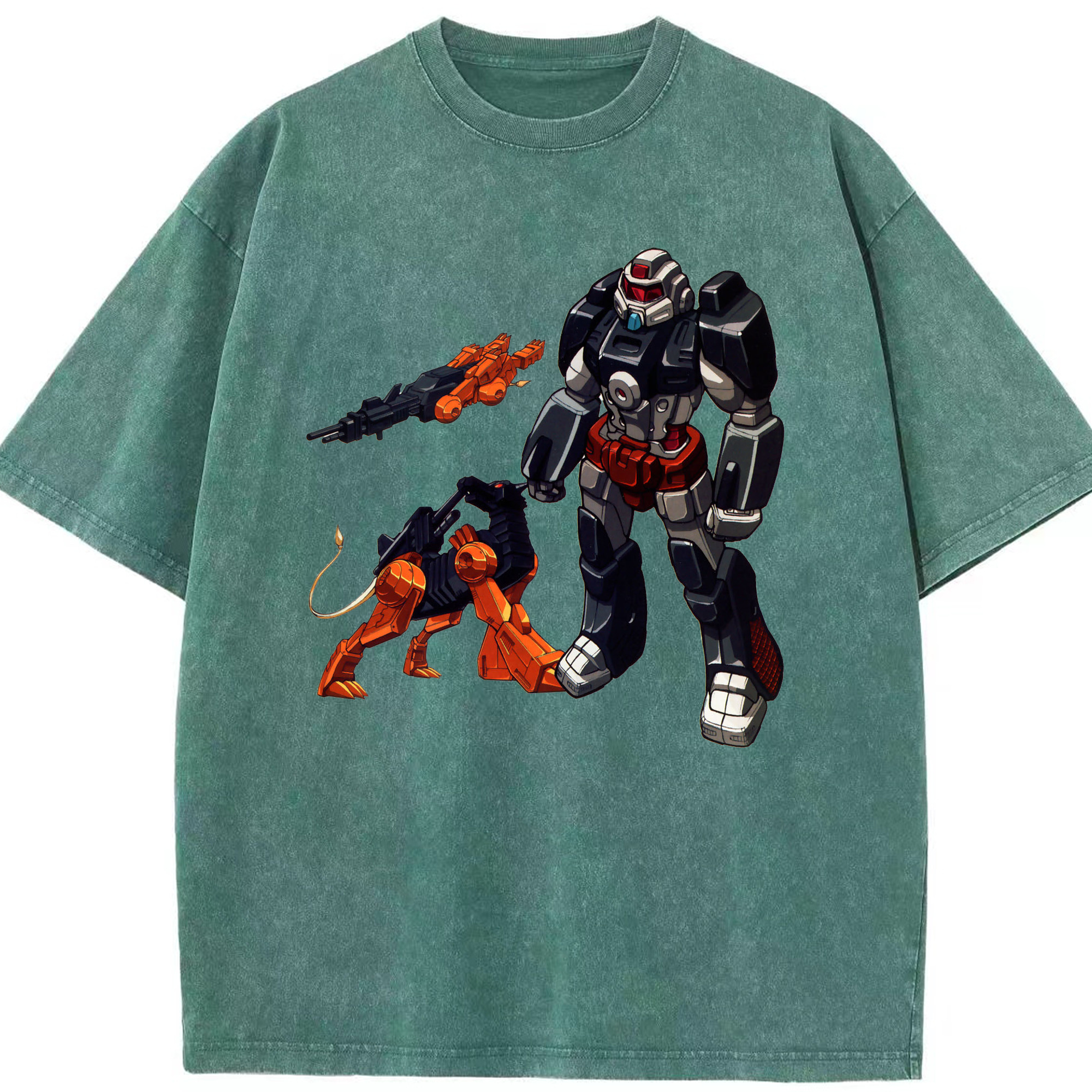 （画像用）  綿100% ヴィンテージ風 半袖Tシャツ（フロントプリント）